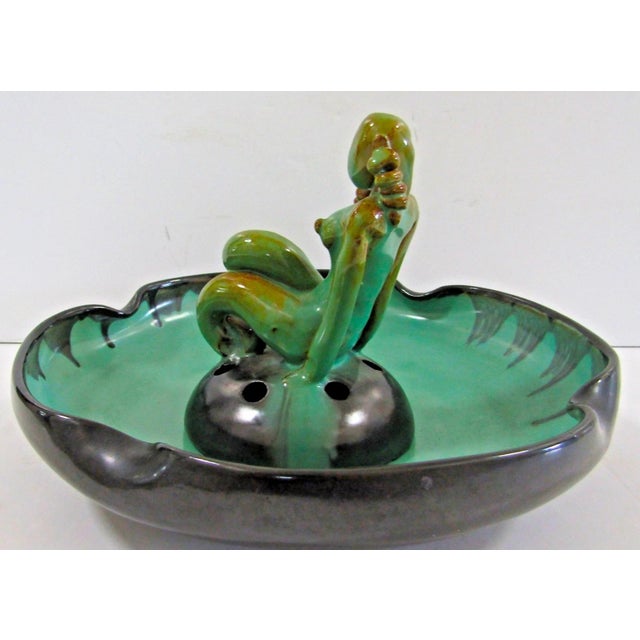 Antique Einar Luterkort Ekeby Sweden Art Deco Flower Frog Figurine For Sale In Miami - Image 6 of 16