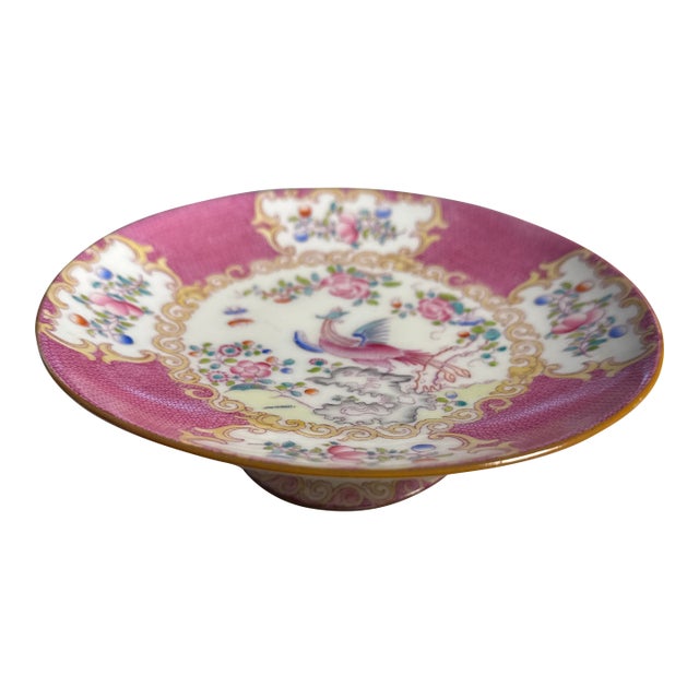 Antique Minton’s “Cockatrice” Footed Plate. For Sale