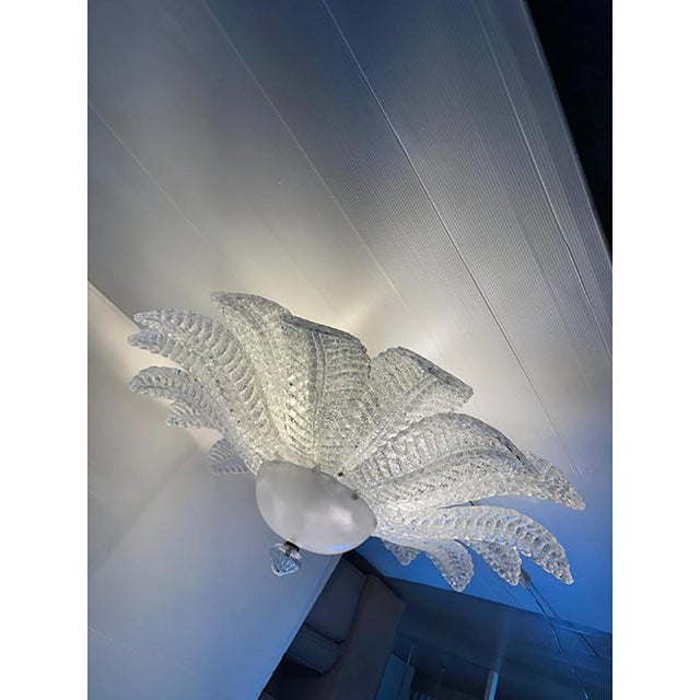 Contemporary Murano Glass Sputnik Flush Mounts from Simoeng, Set of 2 For Sale - Image 3 of 6