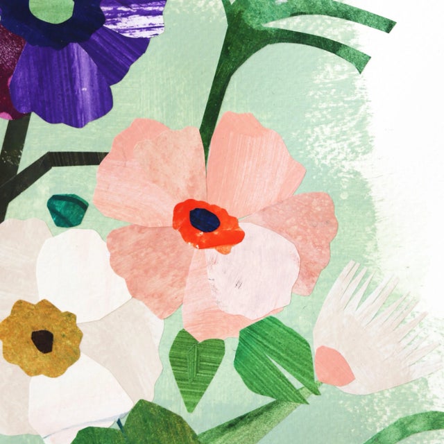 Paper "Anemones" Original Artwork by Maria C Bernhardsson For Sale - Image 7 of 9