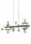Mid-Century Modern Visual Comfort Modern Viaggio Linear Chandelier LED Smoke and Polished Nickel For Sale - Image 3 of 3