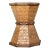 Boho Style Tessellated Coconut Shell Table Pedestal For Sale
