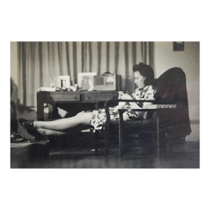 1943 Portrait Woman Relaxing Snapshot Photograph