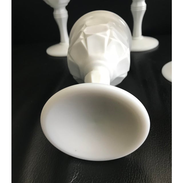 Contemporary Oversized White Glass Wine Glasses Set of 4 Chairish