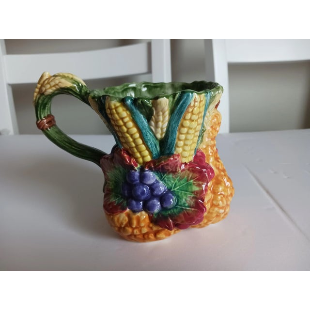 Ceramic Vintage French Country Farmhouse Ceramic Tea Set "Harvest Home" by Fitz and Floyd - 5 Pieces For Sale - Image 7 of 7