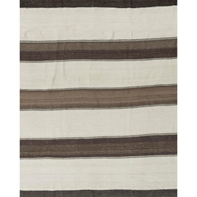 Textile Vintage Turkish Kilim Rug 9ft 8in X 15ft 5in For Sale - Image 7 of 8