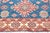 Blue Bohemian Kazak Mervin Ivory/Red Wool Runner Rug - 4'0''x16'2'' For Sale - Image 8 of 10