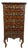 German Walnut Veneer Pillar Commode with Ornate Mounts, 1880 For Sale