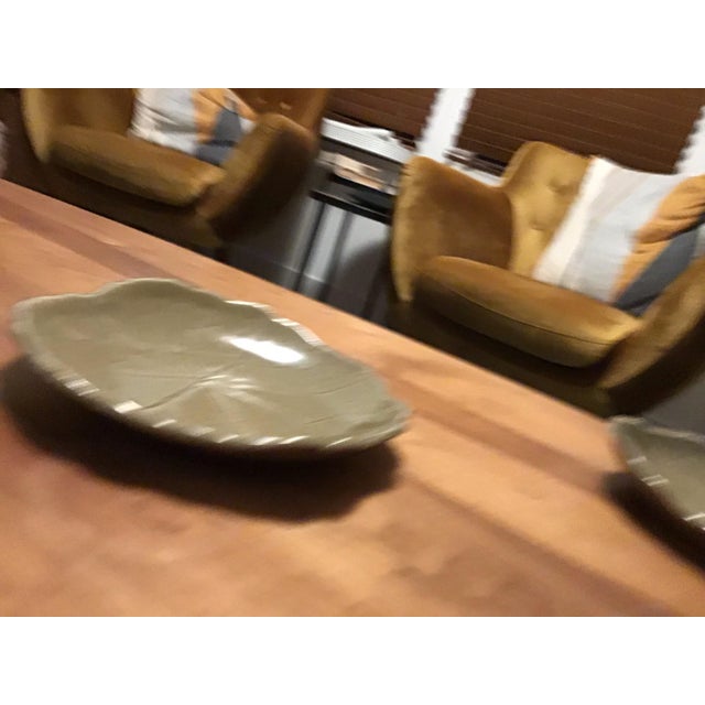Hand Thrown Ceramic Platters Artist Beth Eagan - Set of 2 For Sale - Image 4 of 11