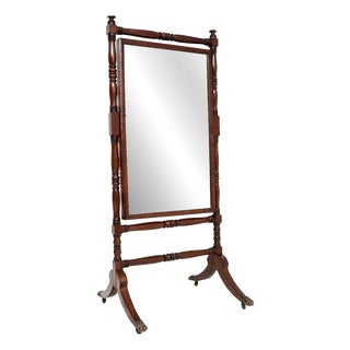 Antique Regency Cheval Mirror, 1820s For Sale