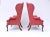Wood English Queen Anne Style High Back Library Wingchair For Sale - Image 7 of 11