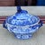 Farmhouse Antique Pearlware Blue Transfer Decorated Sauce Tureen With Lid, "Hindoo Pagodas" Circa 1820's For Sale - Image 3 of 12