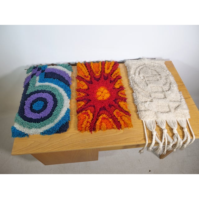 Space Age High Pile Tapestries, 1970s, Set of 3 For Sale - Image 13 of 13