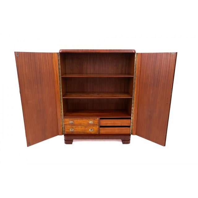 1930s Art Deco Wardrobe, Poland, 1930 For Sale - Image 5 of 12