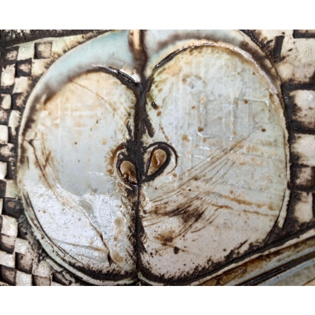 Vintage Studio Pottery Wall Plate, 1970s For Sale - Image 9 of 18