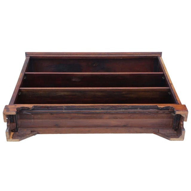 Wood Large Antique Red Walnut Adjustable Bookcase, 1890s For Sale - Image 7 of 8