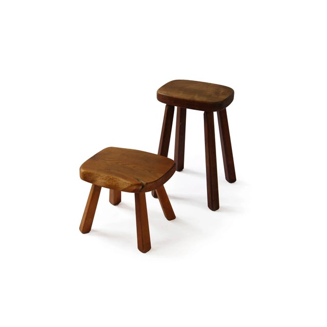 Vintage Artisan Stools by Atelier André Smalle, Belgium, 1960s, Set of 2 For Sale - Image 10 of 10