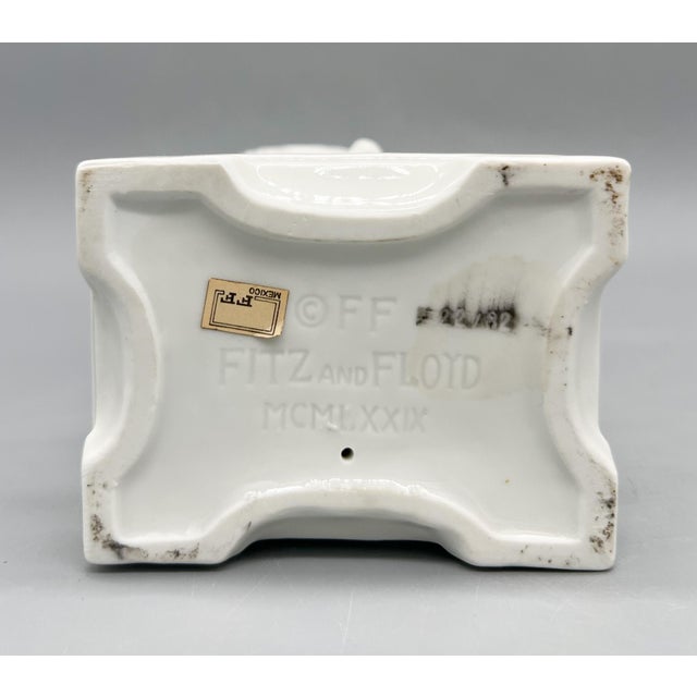 1970s Blanc De Chine Fitz & Floyd Birds and Flowers Figurine - Chinoiserie, Traditional, Hollywood Regency For Sale - Image 12 of 14