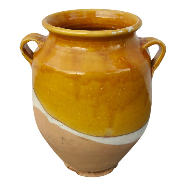 French Glazed Terracotta Preserve Pot, 1890s For Sale