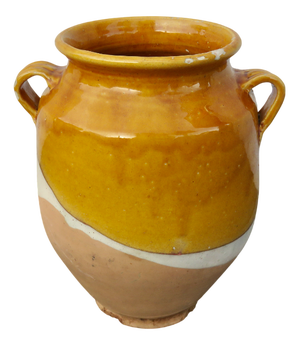 French Glazed Terracotta Preserve Pot, 1890s