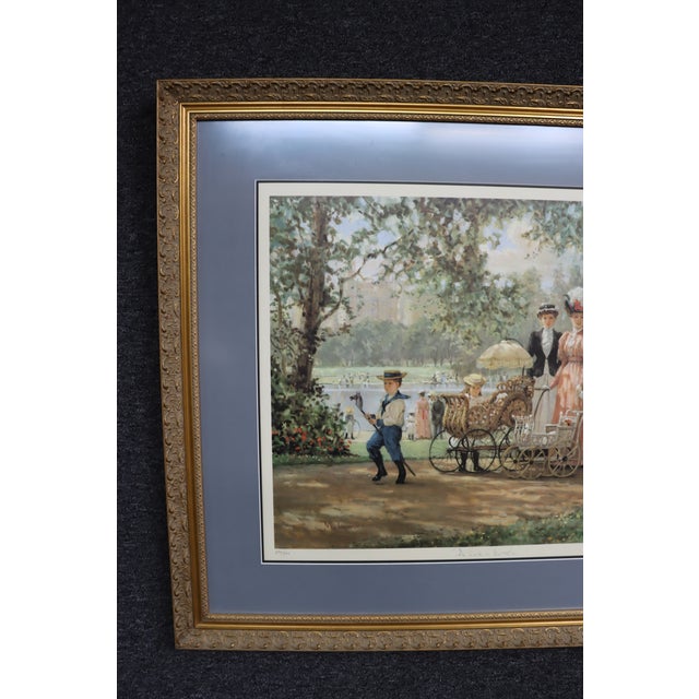 Signed/Framed Print "A Walk in the Park" For Sale In Philadelphia - Image 6 of 9