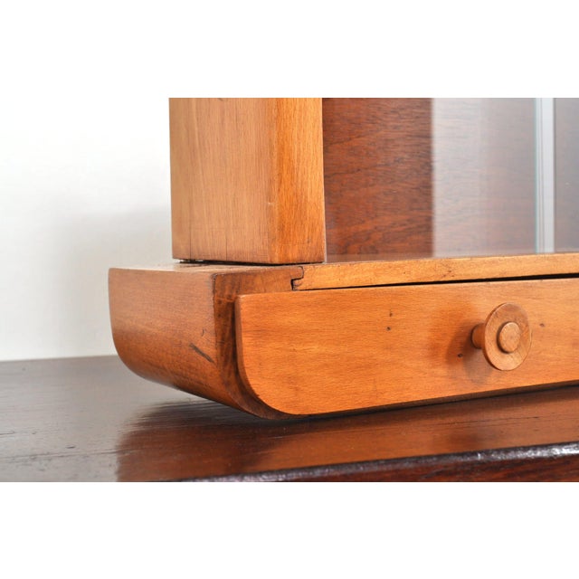 Small Beech Chest of Drawers with Display Case, 1930s For Sale - Image 4 of 11
