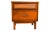 Wood 1970s Mid Century Cane Walnut Brass Nightstand For Sale - Image 7 of 8