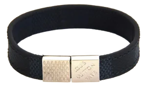Louis Vuitton Damier Cobalt Pull It Canvas Bracelet