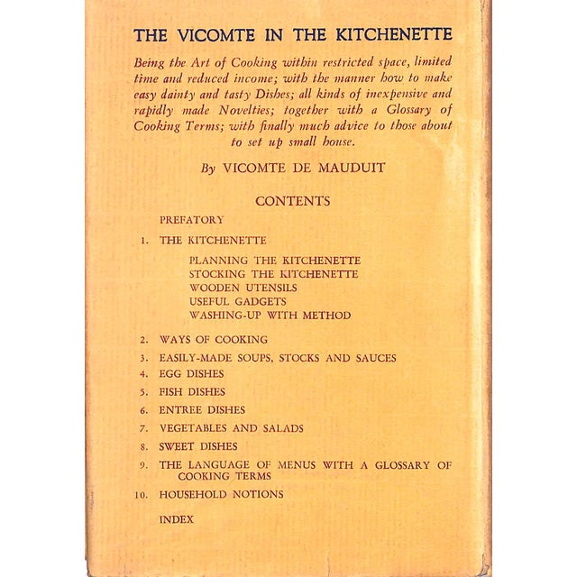 Traditional "The Vicomte in the Kitchenette" 1935 Mauduit, Vicomte De For Sale - Image 3 of 10