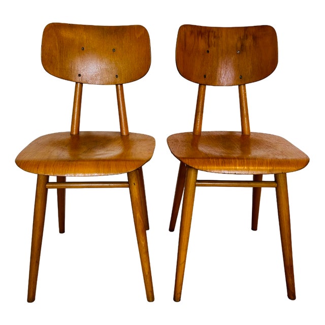 Set of School Chairs from Ton, 1960s For Sale