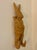 Maitland - Smith Vintage Hand Carved Wooden Rabbit Wall Hooks, Coat Rack, Pair, Philippines For Sale - Image 4 of 9
