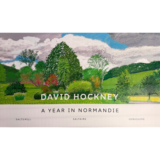 Abstract David Hockney, a Year in Normandie, 2020-2021 (Detail) Composite IPad Painting, Copyright David Hockney, Printed in Uk For Sale - Image 3 of 11