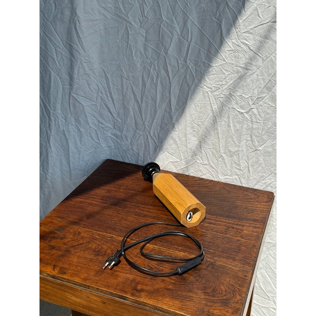 Vintage Natural Wood Pencil Lamp Base from Tarogo, 1980s For Sale - Image 12 of 15