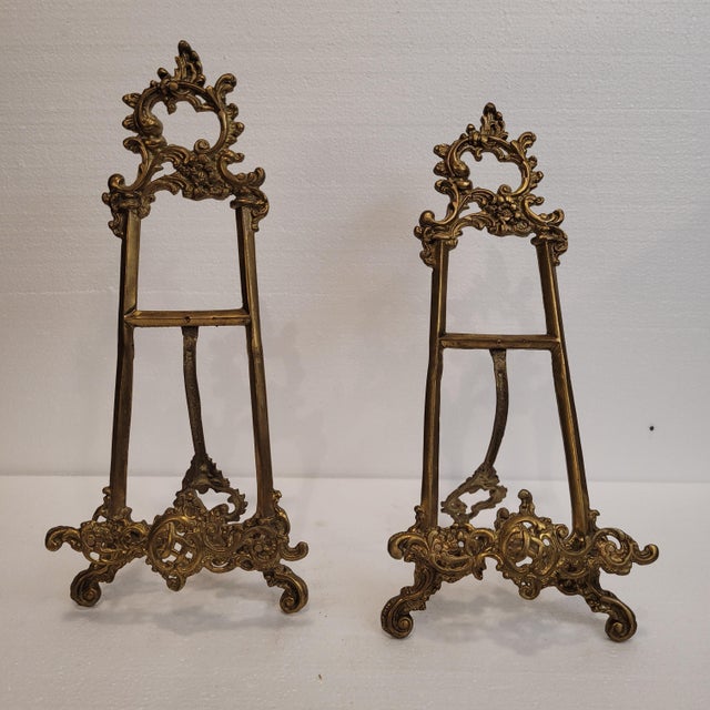 18th Century Baroque Lecterns in Ormolu, Spain, Set of 2 For Sale - Image 14 of 18