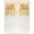 Glass Mazzega Style Amber “Rondini” Murano Glass Gold Wall Sconces — Set of 4 For Sale - Image 7 of 7