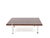 Large Square Coffee Table in Rosewood and Chrome from Pizzetti, Italy, 1970s For Sale - Image 16 of 18