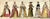Set of Six Original Watercolor and Ink Depictions of 18th- And 19th-Century European Fashions For Sale - Image 13 of 13