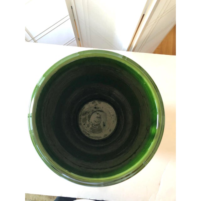 Italian Ceramic Large Vase / Umbrella Stand by Francesco Fasano, 2007 Grottaglie, Italy For Sale - Image 9 of 12