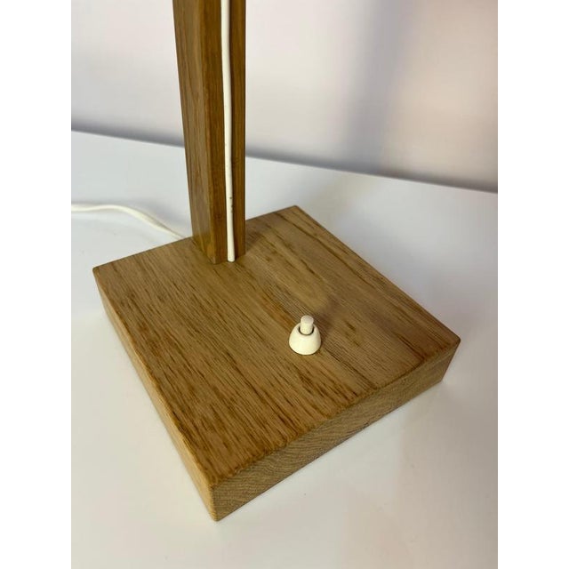 Brown Orange Oak Desk Lamp by Luxus Vittsjö For Sale - Image 8 of 11