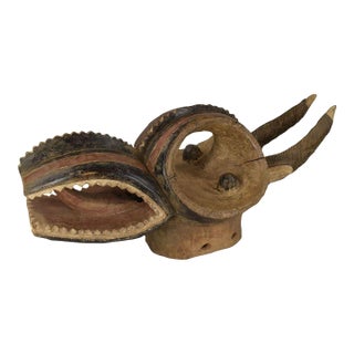 Early 20th Century Senufo Firespitter Helmet Mask Côte d'Ivoire For Sale