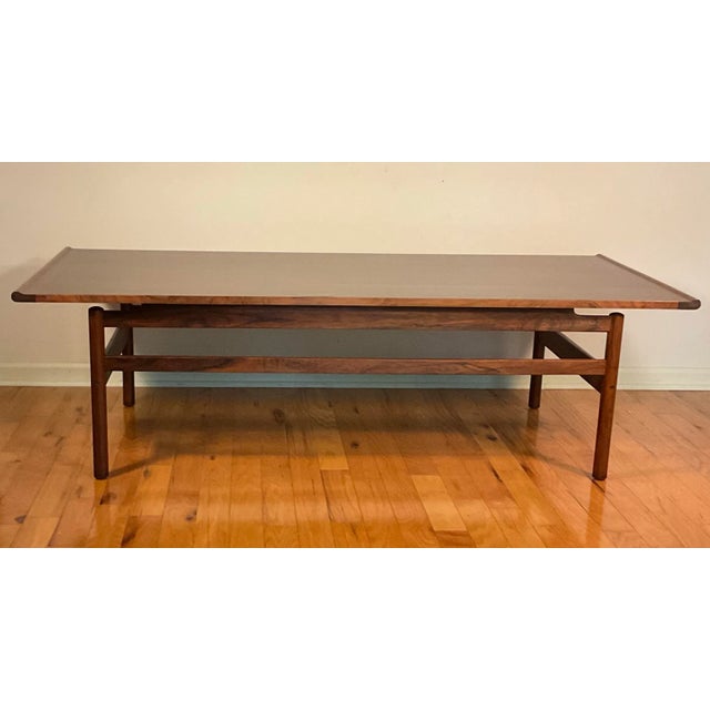 Vintage impressive scale, 1960’s Mid-Century Modern rosewood coffee table designed by Brode Blindheim for Sykkylven,...