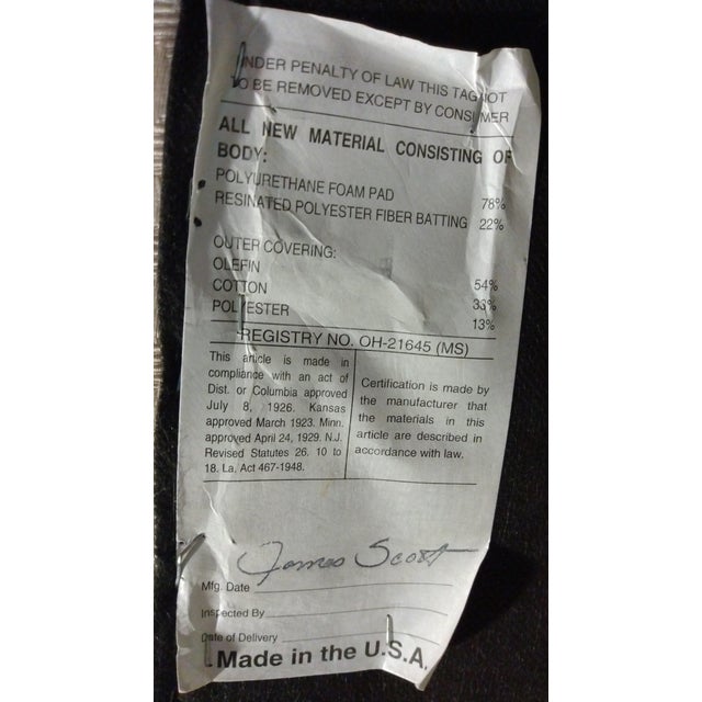 1970s James Scott Custom Hand Made Old Hickory Tannery Style Wingback Chair For Sale - Image 10 of 10