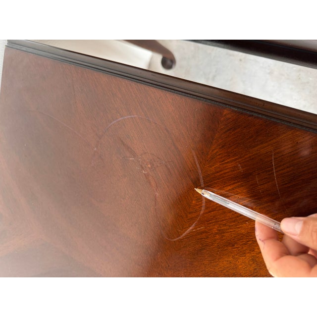 Vintage Drexel Queen Anne Solid Mahogany One-Drawer Nightstands – A Pair For Sale - Image 12 of 12