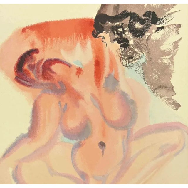 Modern Salvador Dali, Purgatory Song 4, Woodcut, 1963 For Sale - Image 3 of 4