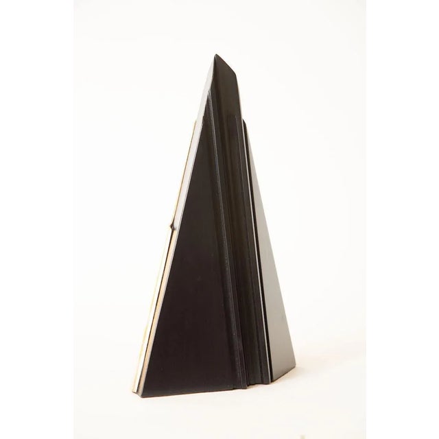 Mid Century Modern Italian Bronze and Black Stained Wood Sculpture, 1950's For Sale In Miami - Image 6 of 10