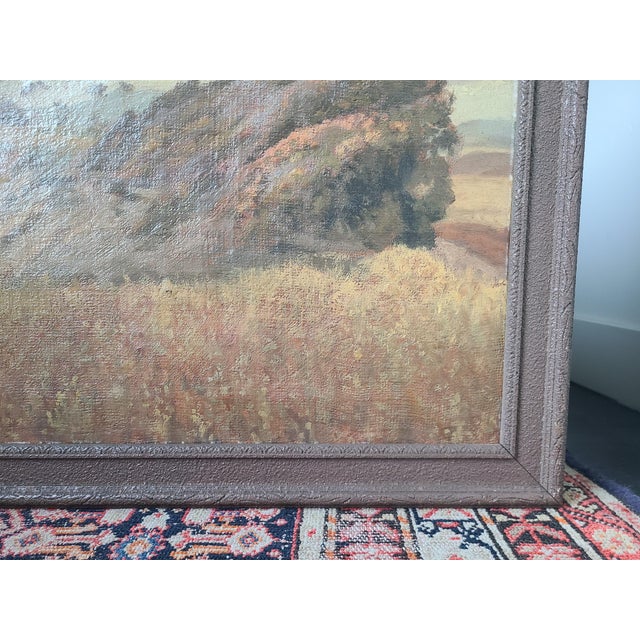 Antique Coastal Oil Painting Early California Impressionist Beach Landscape For Sale - Image 11 of 16