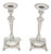 Silver Candlesticks with Turned Stems, Set of 2 For Sale