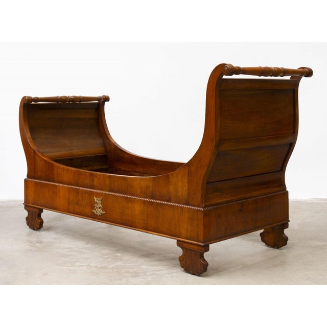 Single Boat-Shaped Bed, 1800s For Sale - Image 17 of 18