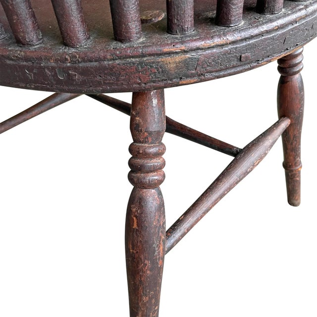 19th Century English Barrelback Windsor Chair For Sale - Image 12 of 13