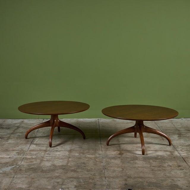 Heritage-Henredon Sculpted Walnut Coffee Table For Sale - Image 11 of 12